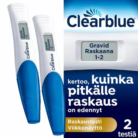 Raskaustesti Clearblue digital viikkonäytöllä 2kpl - Raskaustesti - 00315 - 1
